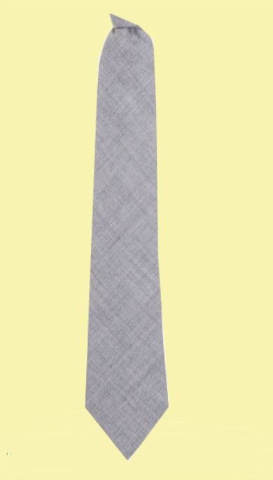 Image 2 of Light Grey Plain Coloured Lightweight Wool Straight Mens Neck Tie