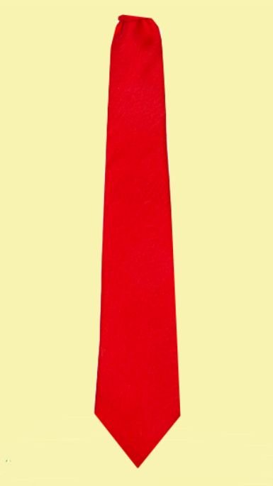 Image 2 of Scarlet Red Plain Coloured Lightweight Wool Straight Mens Neck Tie