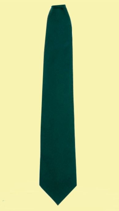 Image 2 of Bottle Green Plain Coloured Lightweight Wool Straight Mens Neck Tie