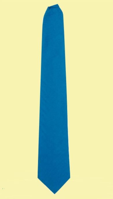 Image 2 of Blue Ancient Plain Coloured Lightweight Wool Straight Mens Neck Tie