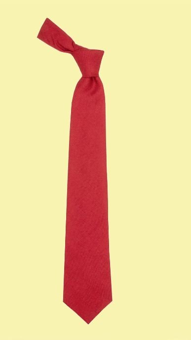 Image 0 of Red Weathered Plain Coloured Lightweight Wool Straight Mens Neck Tie