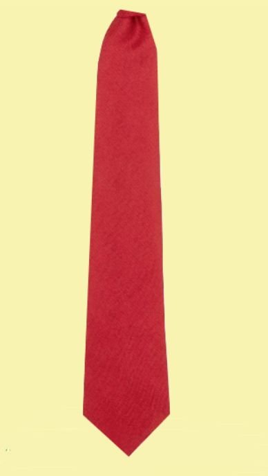 Image 2 of Red Weathered Plain Coloured Lightweight Wool Straight Mens Neck Tie
