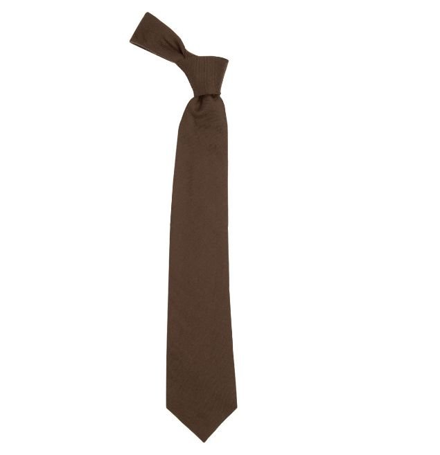 Image 1 of Green Weathered Plain Coloured Lightweight Wool Straight Mens Neck Tie