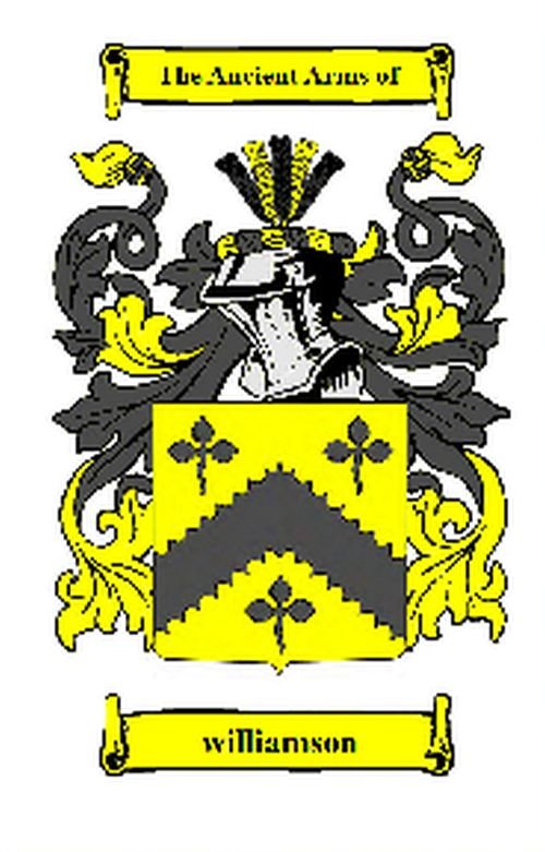 Image 0 of Williamson Coat of Arms Surname Large Print Williamson Family Crest 