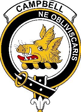 Image 0 of Campbell Clan Badge Large Print Campbell Scottish Clan Crest Badge