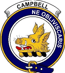 Image 1 of Campbell Clan Badge Large Print Campbell Scottish Clan Crest Badge
