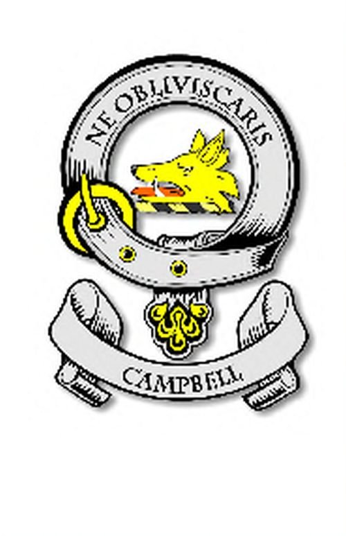Image 2 of Campbell Clan Badge Large Print Campbell Scottish Clan Crest Badge