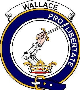 Image 1 of Wallace Clan Badge Print Wallace Scottish Clan Crest Badge