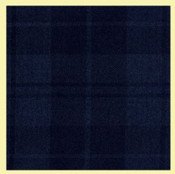 Douglas Dark Navy Lightweight Reiver 10oz Tartan Wool Fabric