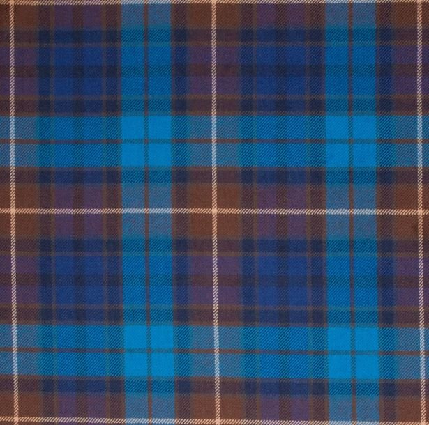 Image 1 of Buchanan Blue Lightweight Reiver 10oz Tartan Wool Fabric