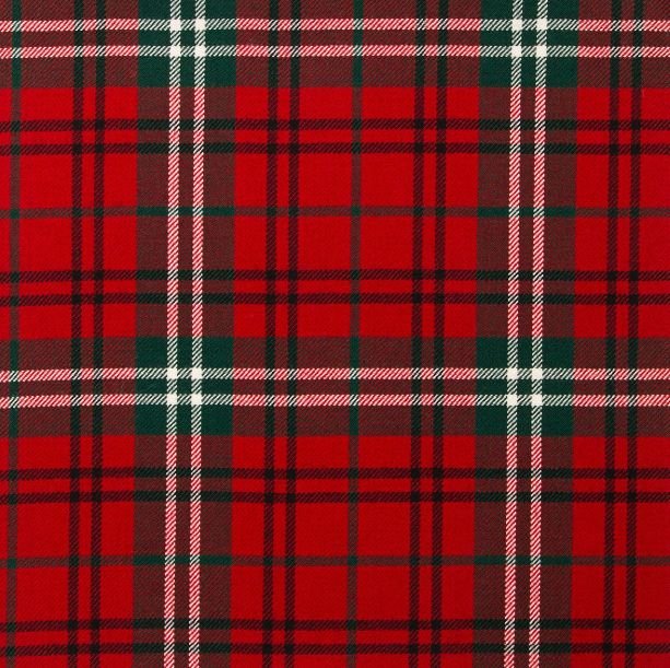 Image 1 of Morrison Red Modern Heavy Weight Strome 16oz Tartan Wool Fabric