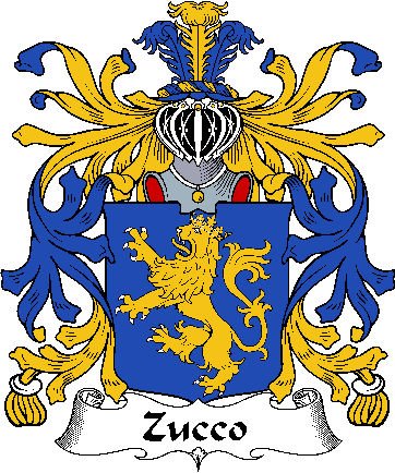 Image 0 of Zucco Italian Coat of Arms Large Print Zucco Italian Family Crest 