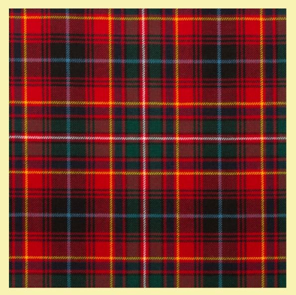 Image 0 of Innes Red Modern Tartan 10oz Reiver Wool Fabric Lightweight Casual Mens Kilt