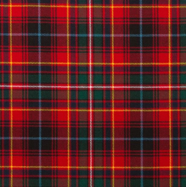 Image 1 of Innes Red Modern Tartan 10oz Reiver Wool Fabric Lightweight Casual Mens Kilt