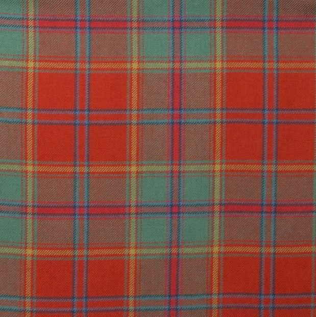 Image 1 of All Ireland Red Tartan 10oz Reiver Wool Fabric Lightweight Casual Mens Kilt