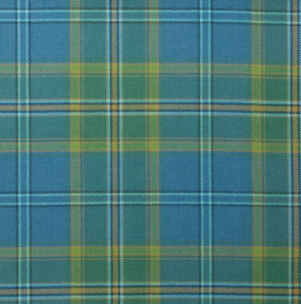 Image 1 of All Ireland Blue Tartan 10oz Reiver Wool Fabric Lightweight Casual Mens Kilt