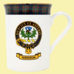 Ferguson Balmoral Crest Tartan Bone China Mug Set of 2