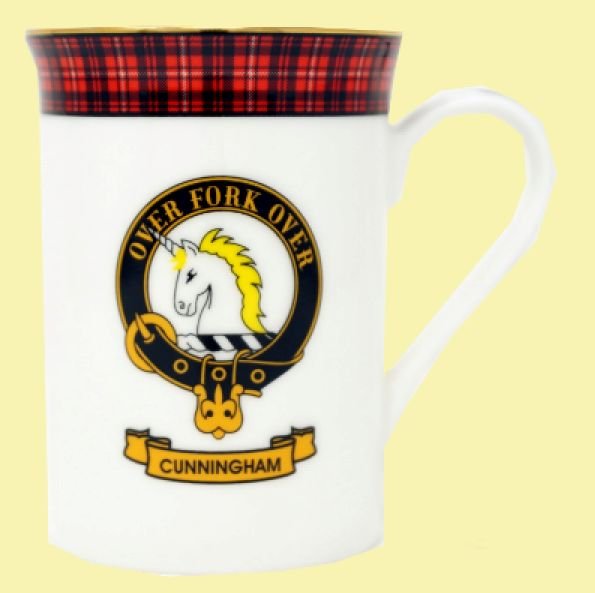 Image 0 of Cunningham Balmoral Crest Tartan Bone China Mug Set of 2