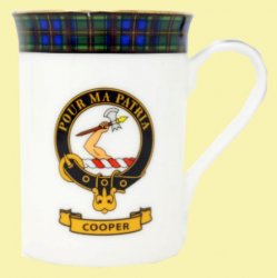 Cooper Balmoral Crest Tartan Bone China Mug Set of 4