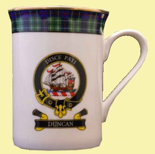 Image 0 of Duncan Balmoral Crest Tartan Bone China Mug Set of 2