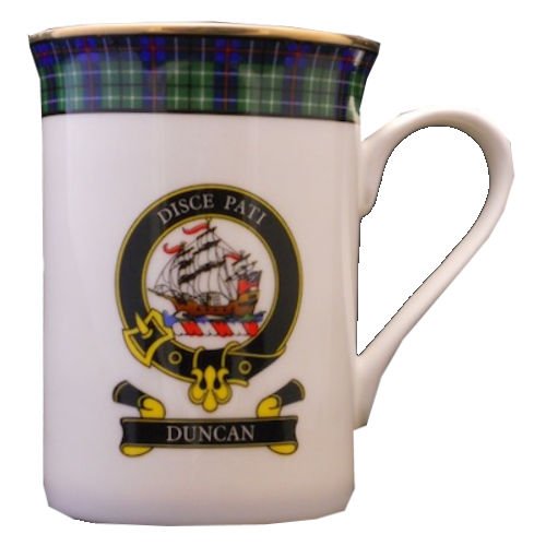 Image 1 of Duncan Balmoral Crest Tartan Bone China Mug Set of 2