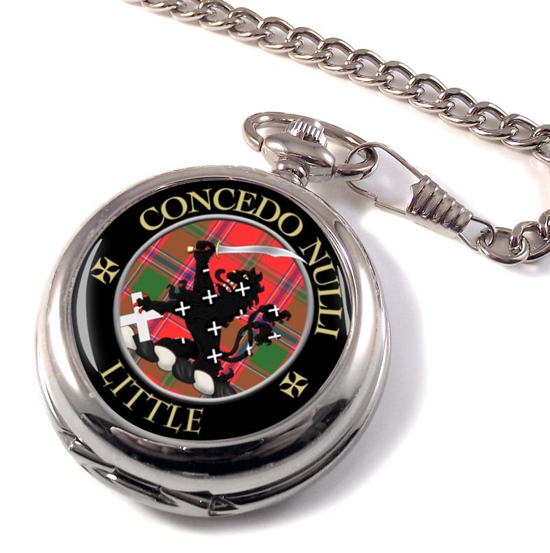 Image 1 of Little Clan Crest Round Shaped Chrome Plated Pocket Watch