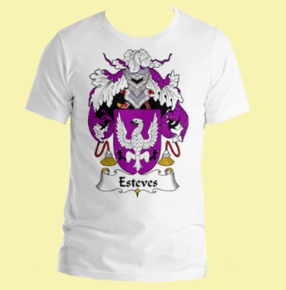 Image 0 of Your Spanish Coat of Arms Surname Adult Unisex Cotton T-Shirt