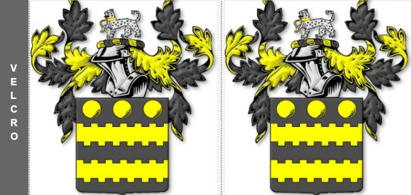 Image 3 of Your Coat of Arms Surname Custom Stubby Holders Set of 2