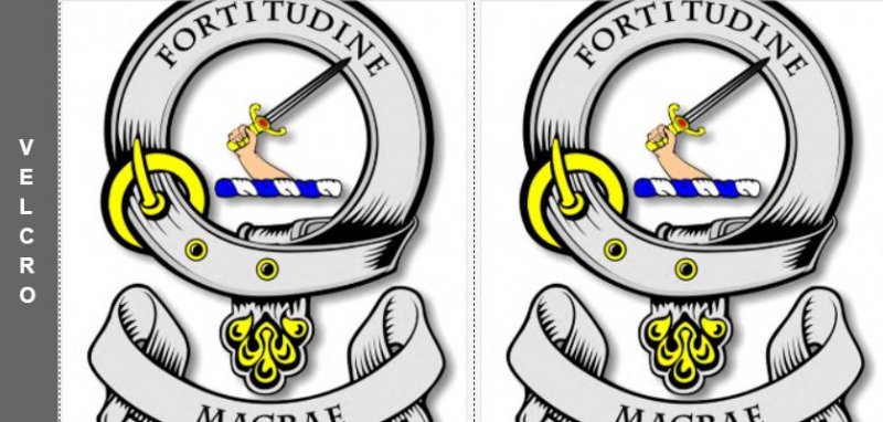 Image 1 of Your Clan Badge Clan Crest Surname Custom Stubby Holders Set of 2