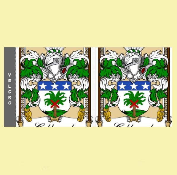 Image 0 of Your Bookplate Coat of Arms Surname Custom Stubby Holders Set of 2