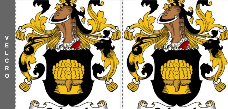 Image 1 of Your German Coat of Arms Surname Custom Stubby Holders Set of 2