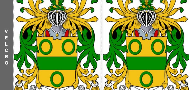 Image 1 of Your Italian Coat of Arms Surname Custom Stubby Holders Set of 2