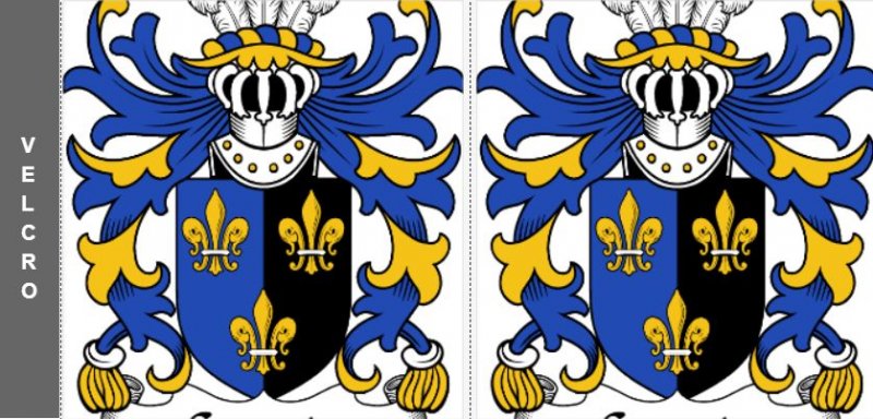 Image 1 of Your Welsh Coat of Arms Surname Custom Stubby Holders Set of 2