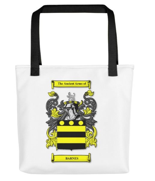 Image 1 of Your Coat of Arms Surname Double Sided Polyester Custom Tote Bag