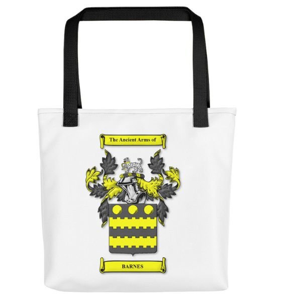 Image 3 of Your Coat of Arms Surname Double Sided Polyester Custom Tote Bag