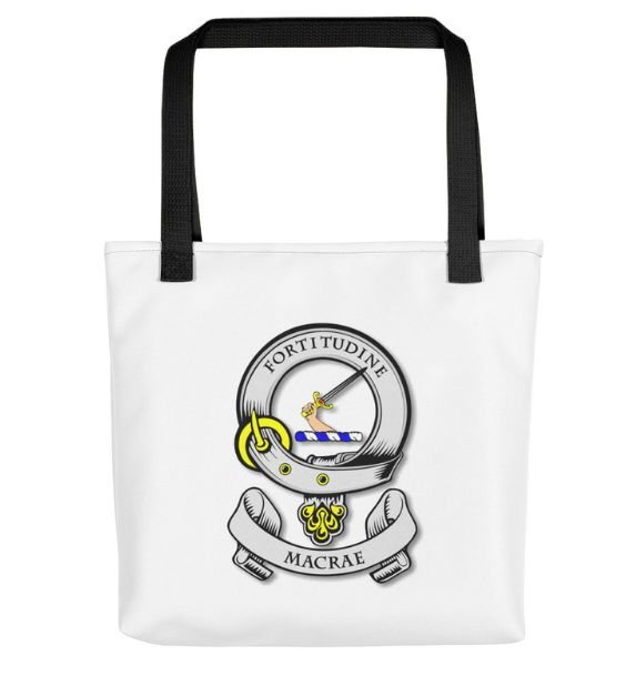 Image 1 of Your Clan Badge Clan Crest Double Sided Polyester Custom Tote Bag