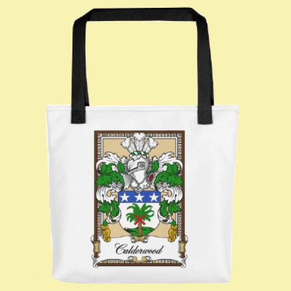 Image 0 of Your Bookplate Coat of Arms Surname Double Sided Polyester Custom Tote Bag