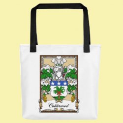 Your Bookplate Coat of Arms Surname Double Sided Polyester Custom Tote Bag