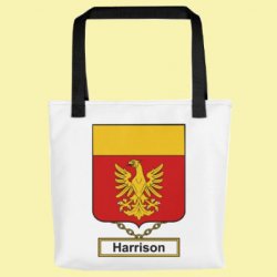 Your English Coat of Arms Surname Double Sided Polyester Custom Tote Bag