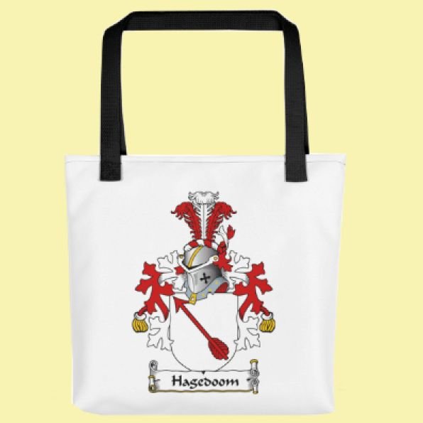 Image 0 of Your Dutch Coat of Arms Surname Double Sided Polyester Custom Tote Bag