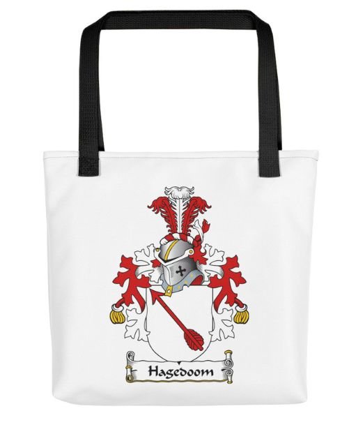 Image 1 of Your Dutch Coat of Arms Surname Double Sided Polyester Custom Tote Bag