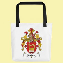 Your German Coat of Arms Surname Double Sided Polyester Custom Tote Bag