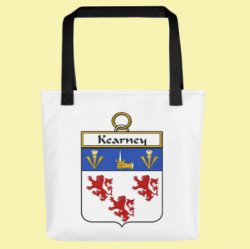 Your Irish Coat of Arms Surname Double Sided Polyester Custom Tote Bag