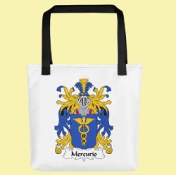 Your Italian Coat of Arms Surname Double Sided Polyester Custom Tote Bag