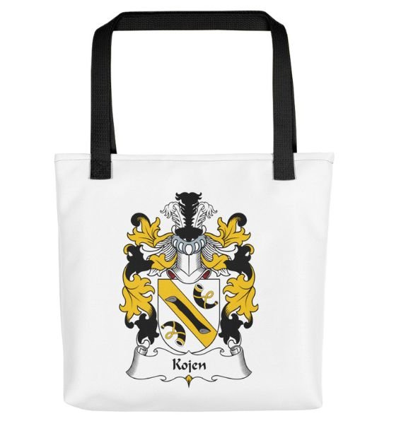 Image 1 of Your Polish Coat of Arms Surname Double Sided Polyester Custom Tote Bag