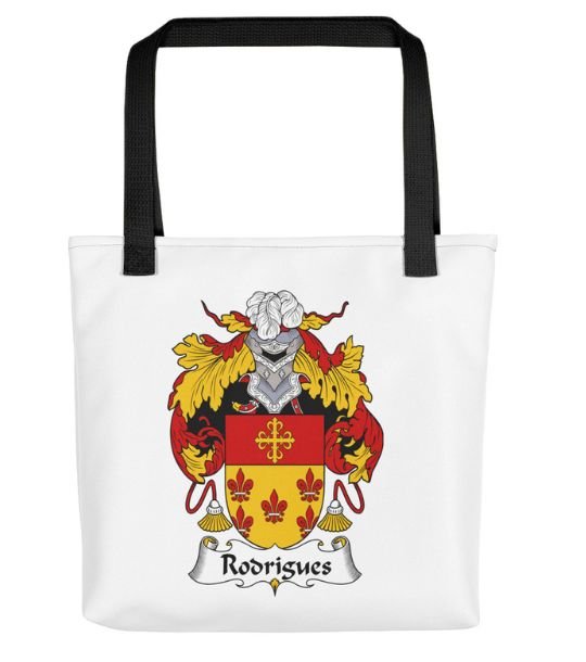 Image 3 of Your Spanish Coat of Arms Surname Double Sided Polyester Custom Tote Bag
