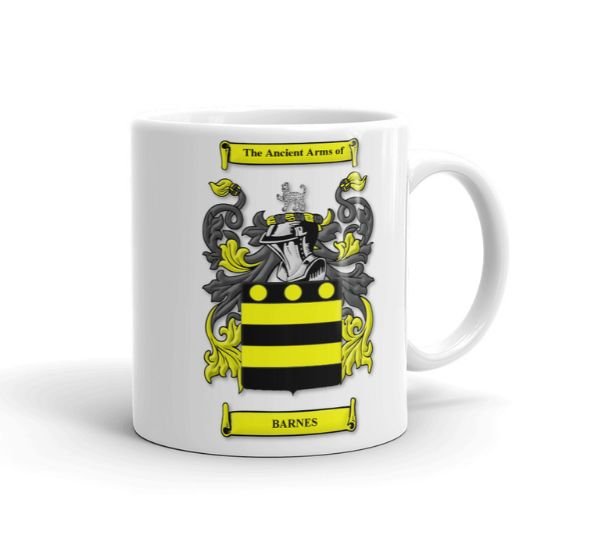 Image 1 of Your Coat of Arms Surname Double Sided Ceramic Mugs Set of 2