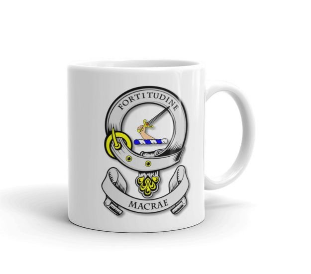 Image 1 of Your Clan Badge Clan Crest Double Sided Ceramic Mugs Set of 2