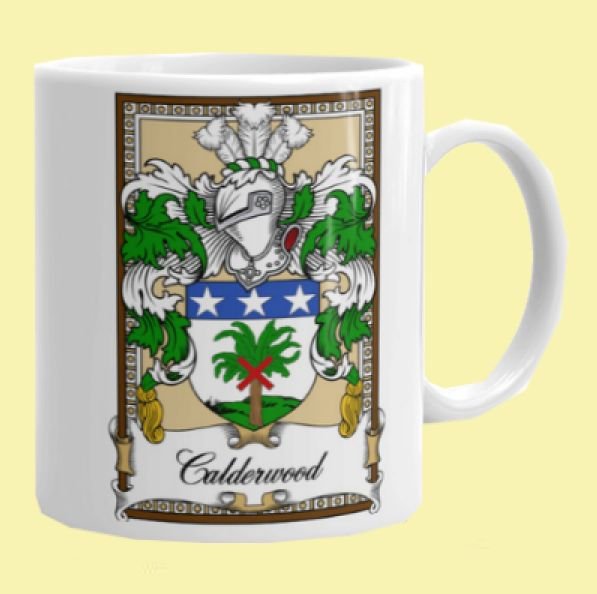 Image 0 of Your Bookplate Coat of Arms Surname Double Sided Ceramic Mugs Set of 2