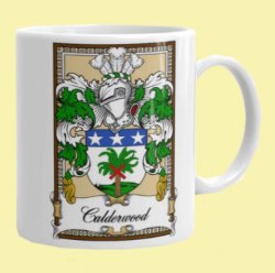 Your Bookplate Coat of Arms Surname Double Sided Ceramic Mugs Set of 2